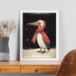 Nacnic lindo bebé pelícano con rojo. Estampados de arte de pared estético para el diseño de dormitorio o sala de estar.-Artwork-Nacnic-Nacnic Estudio SL