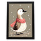 Nacnic lindo ganso con rojo. Estampados de arte de pared estético para el diseño de dormitorio o sala de estar.-Artwork-Nacnic-A4-Sin marco-Nacnic Estudio SL