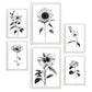Nacnic Línea Flores Set_3 Láminas para Dormitorio
