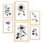 Nacnic Línea Flores Set_3 Láminas para Dormitorio