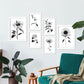 Nacnic Línea Flores Set_3 Láminas para Dormitorio