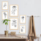 Nacnic Conjunto de Láminas Line Flowers_6 para Diseño de Habitación
