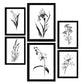 Nacnic Conjunto de Laminas Flores Lineales_7