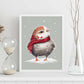 Nacnic Link Baby Chicken con rojo. Estampados de arte de pared estético para el diseño de dormitorio o sala de estar.-Artwork-Nacnic-Nacnic Estudio SL