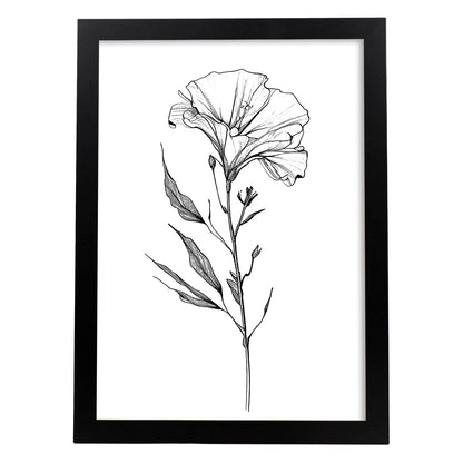 Lámina Minimalista de Lisianthus Nacnic