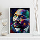 Nacnic Martin Luther King Jr. Pintura al óleo Strokes co.-Artwork-Nacnic-Nacnic Estudio SL