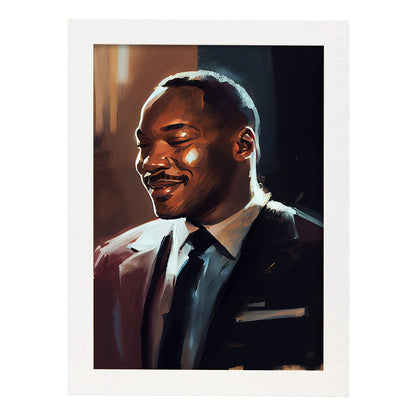Nacnic Martin Luther King Jr. sonriendo y debatiendo a Pixar.-Artwork-Nacnic-A3-Marco Blanco-Nacnic Estudio SL