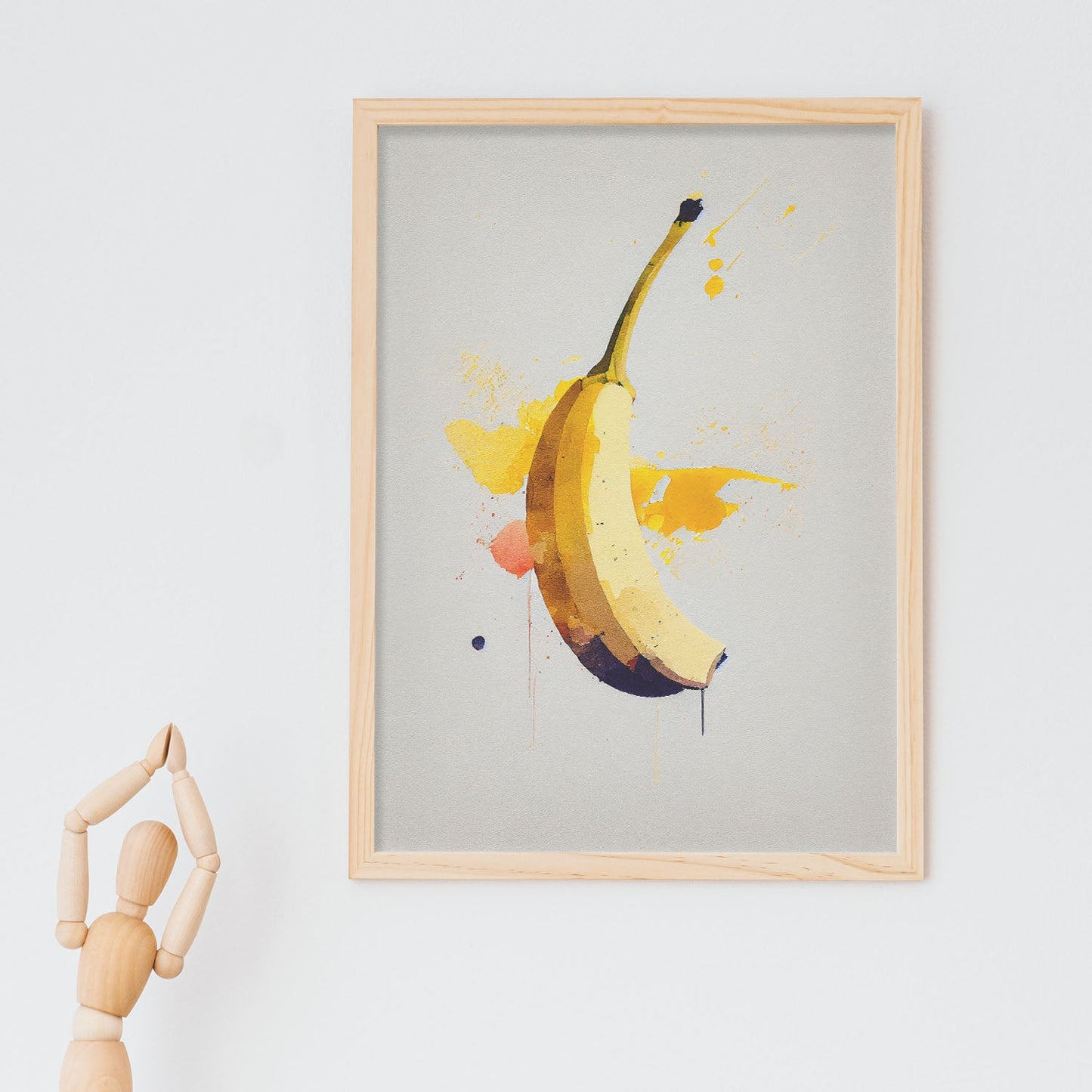 Nacnic minimalist Bananasplit. Aesthetic Wall Art Prints for Bedroom or Living Room Design.