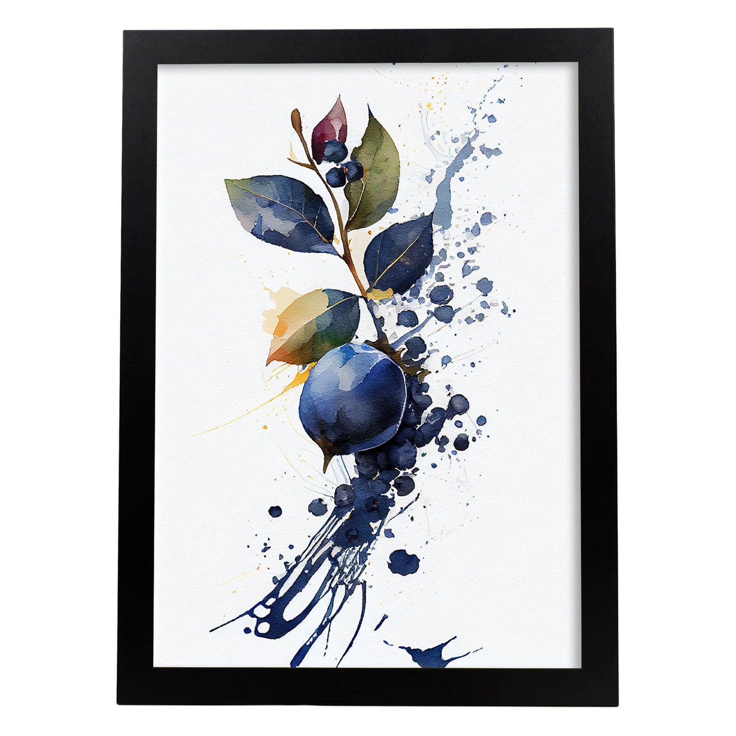 Nacnic minimalist Blueberry_1. Aesthetic Wall Art Prints for Bedroom or Living Room Design.