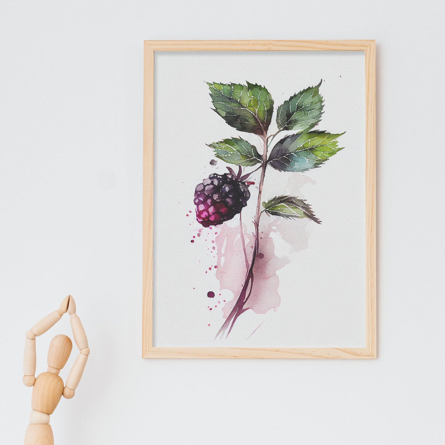 Nacnic minimalist Boysenberry. Aesthetic Wall Art Prints for Bedroom or Living Room Design.
