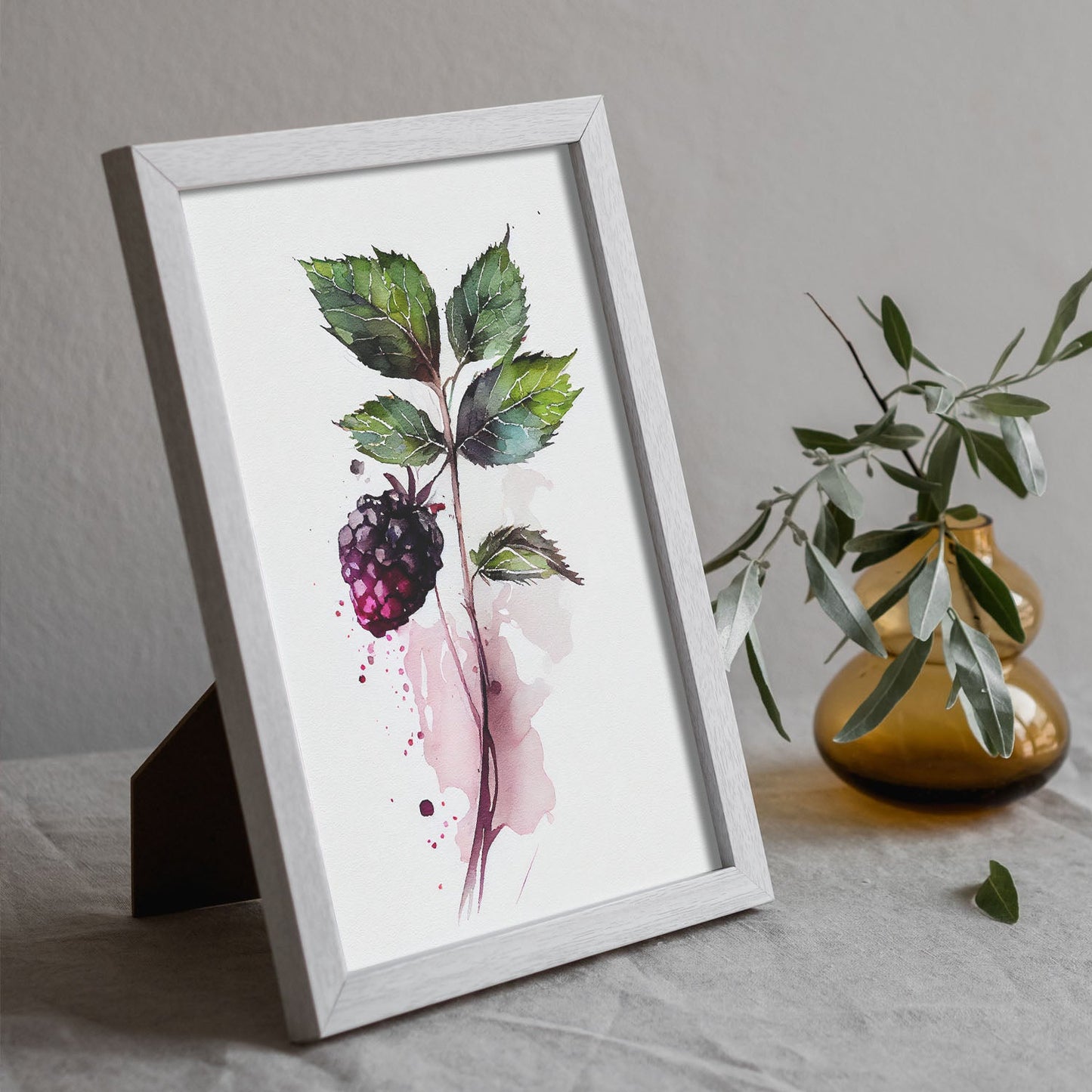 Nacnic minimalist Boysenberry. Aesthetic Wall Art Prints for Bedroom or Living Room Design.-Artwork-Nacnic-A4-Sin Marco-Nacnic Estudio SL