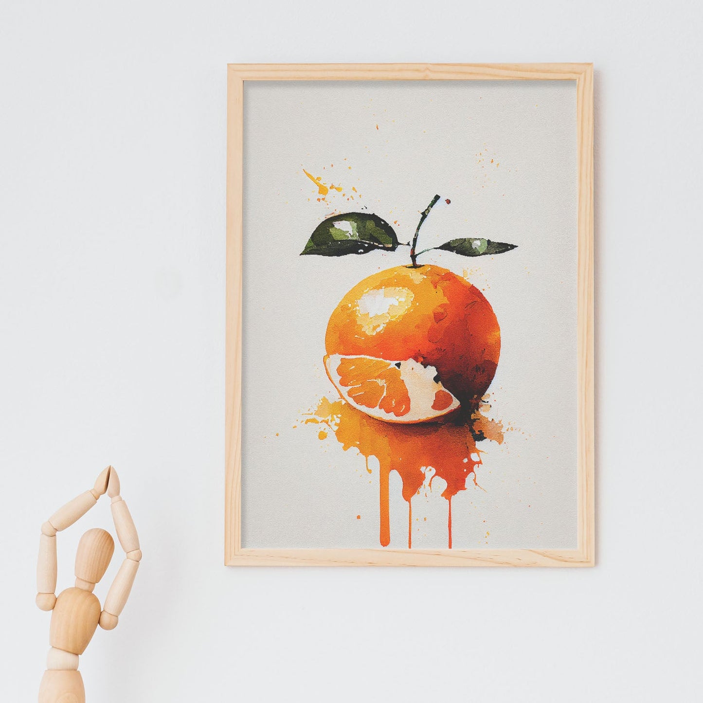 Nacnic minimalist Clementine. Aesthetic Wall Art Prints for Bedroom or Living Room Design.