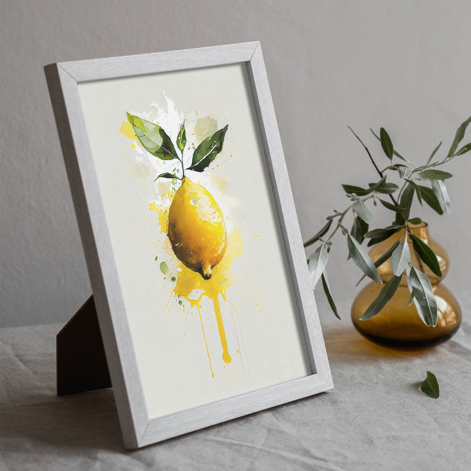 Nacnic minimalist Lemon. Aesthetic Wall Art Prints for Bedroom or Living Room Design.-Artwork-Nacnic-A4-Sin Marco-Nacnic Estudio SL