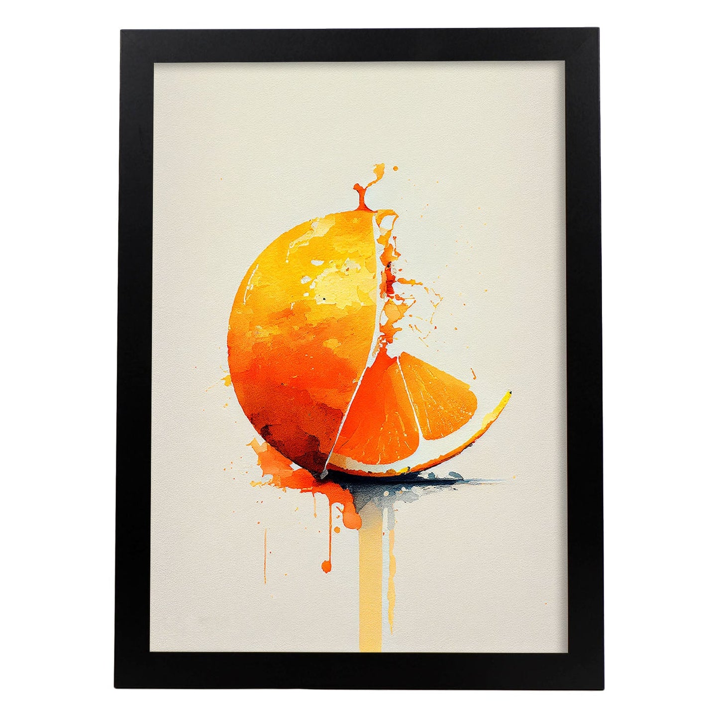 Nacnic minimalist Orange_1. Aesthetic Wall Art Prints for Bedroom or Living Room Design.
