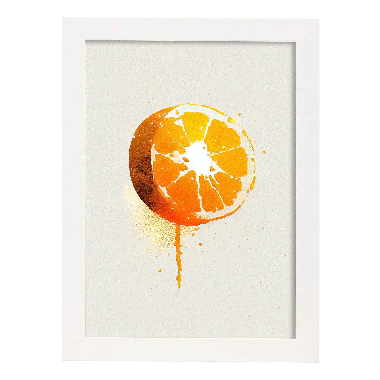 Nacnic minimalist Orange_2. Aesthetic Wall Art Prints for Bedroom or Living Room Design.-Artwork-Nacnic-A4-Marco Blanco-Nacnic Estudio SL