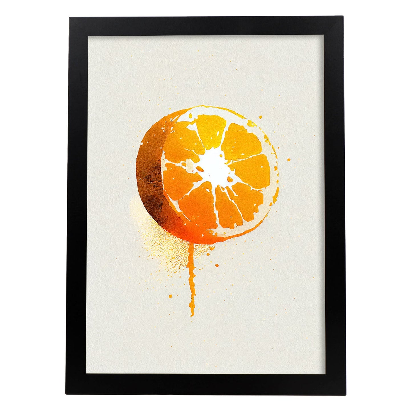 Nacnic minimalist Orange_2. Aesthetic Wall Art Prints for Bedroom or Living Room Design.
