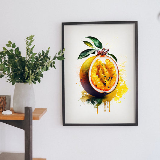 Nacnic minimalist Passionfruit_2. Aesthetic Wall Art Prints for Bedroom or Living Room Design.-Artwork-Nacnic-A4-Sin Marco-Nacnic Estudio SL