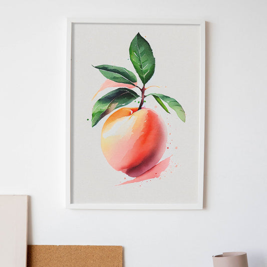 Nacnic minimalist Peach_2. Aesthetic Wall Art Prints for Bedroom or Living Room Design.-Artwork-Nacnic-A4-Sin Marco-Nacnic Estudio SL