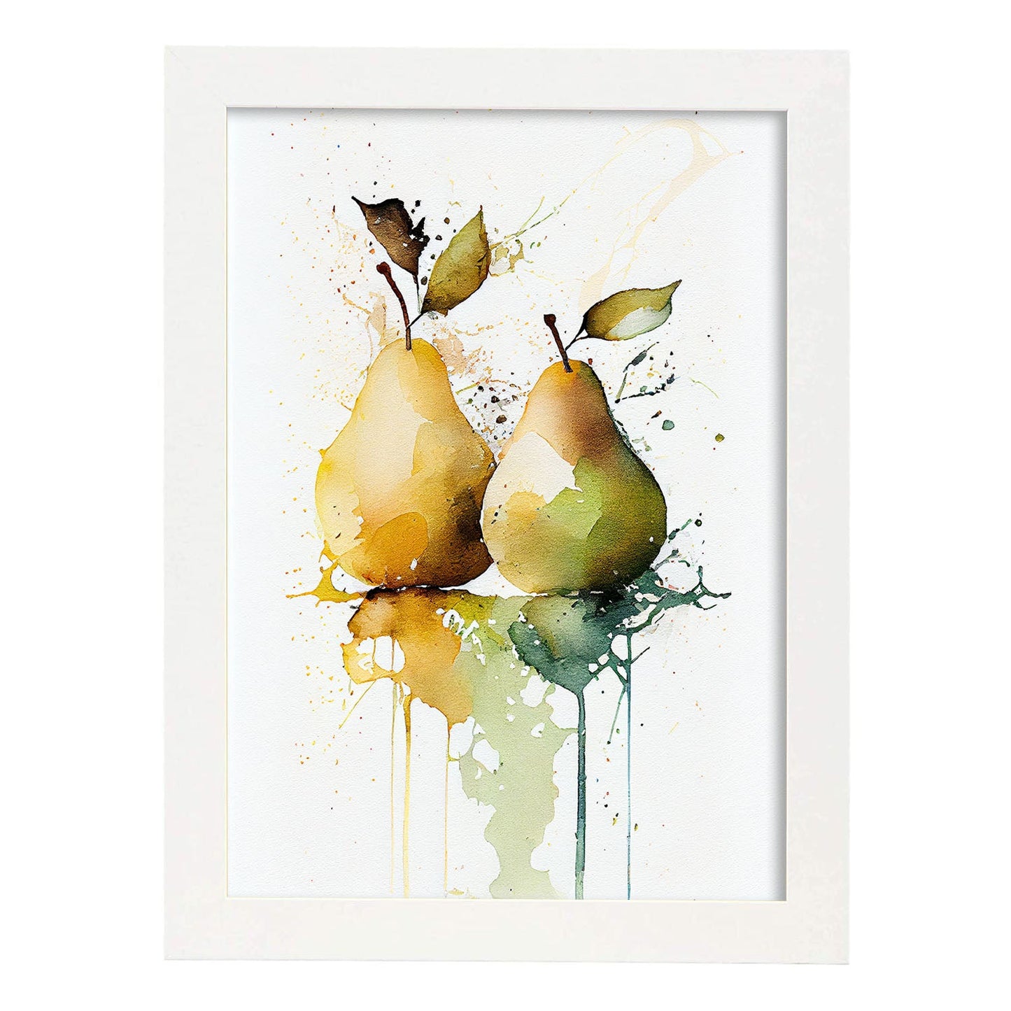 Nacnic minimalist Pears. Aesthetic Wall Art Prints for Bedroom or Living Room Design.-Artwork-Nacnic-A4-Marco Blanco-Nacnic Estudio SL