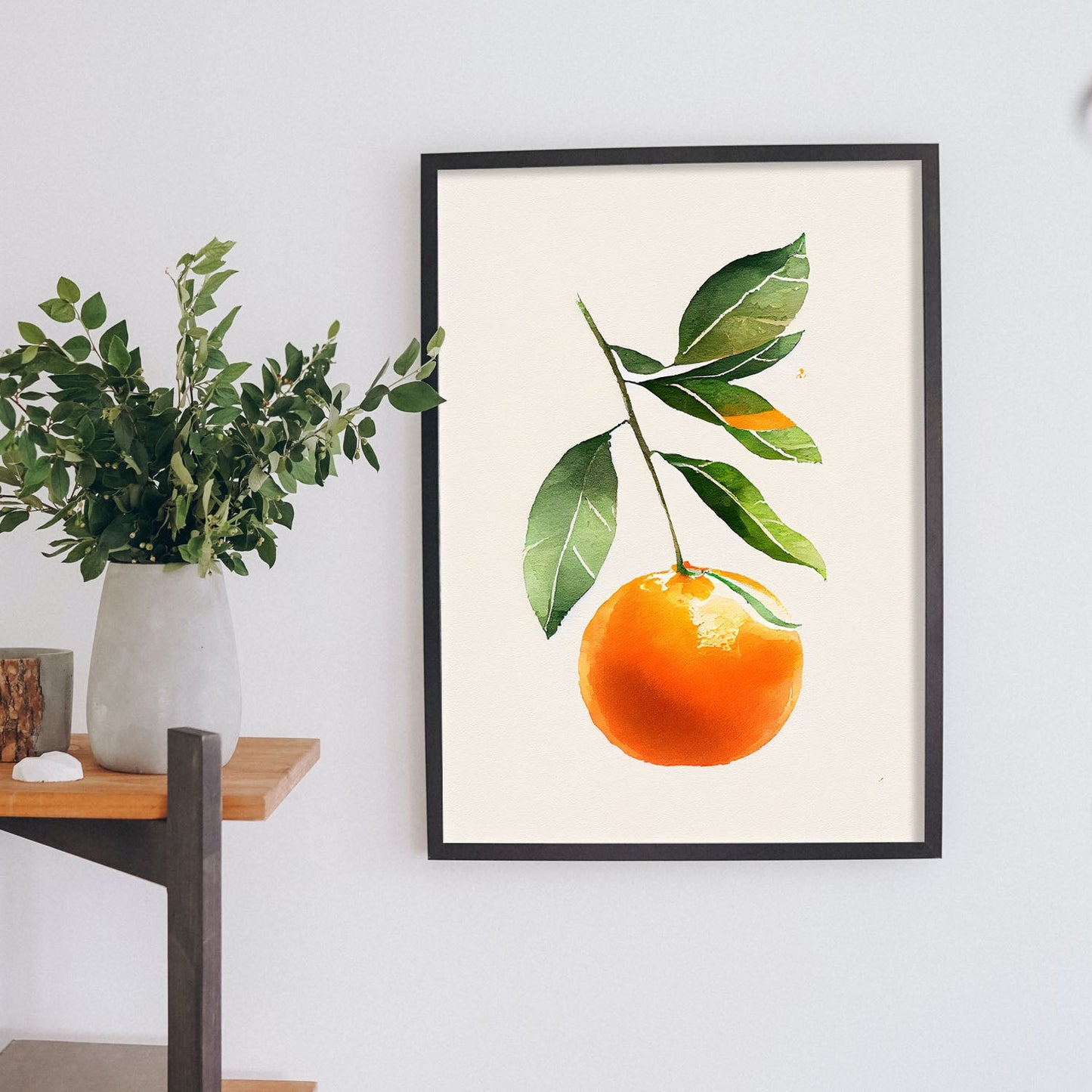 Nacnic minimalist Tangerine. Aesthetic Wall Art Prints for Bedroom or Living Room Design.-Artwork-Nacnic-A4-Sin Marco-Nacnic Estudio SL