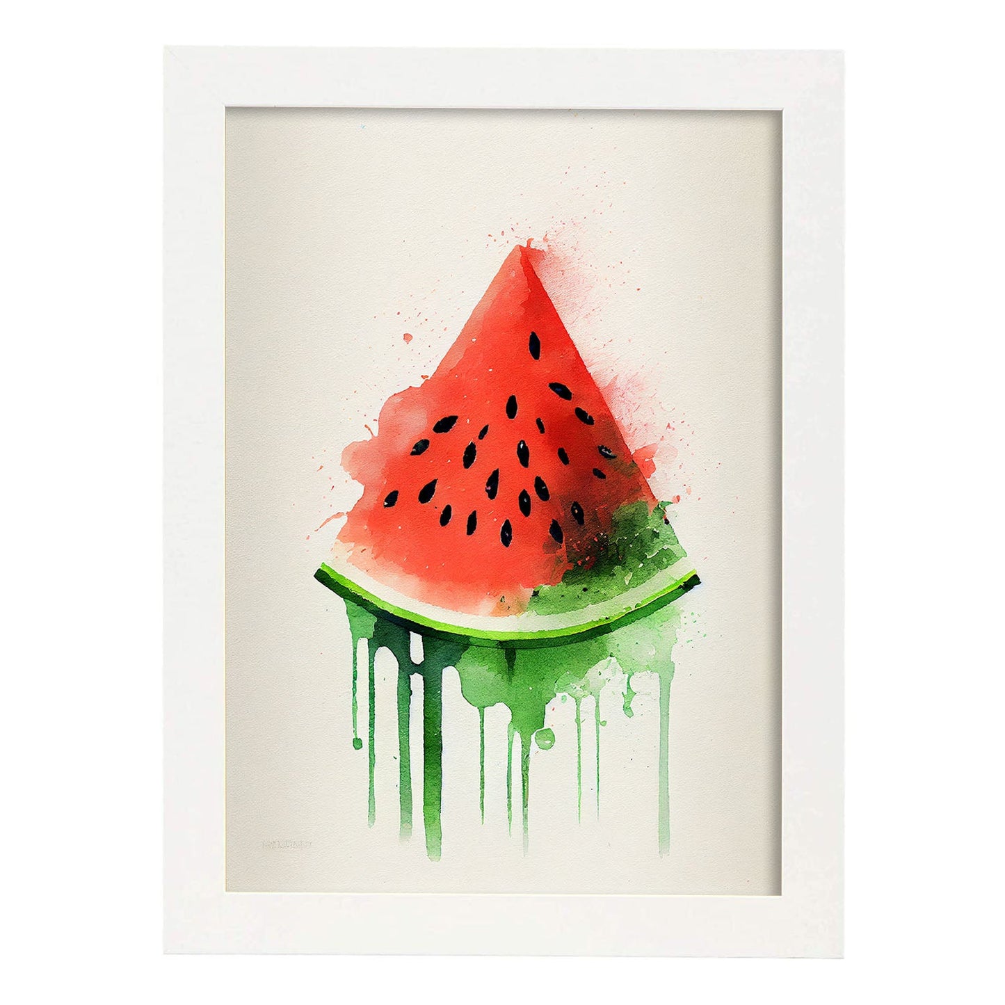 Nacnic minimalist Watermelon_1. Aesthetic Wall Art Prints for Bedroom or Living Room Design.-Artwork-Nacnic-A4-Marco Blanco-Nacnic Estudio SL