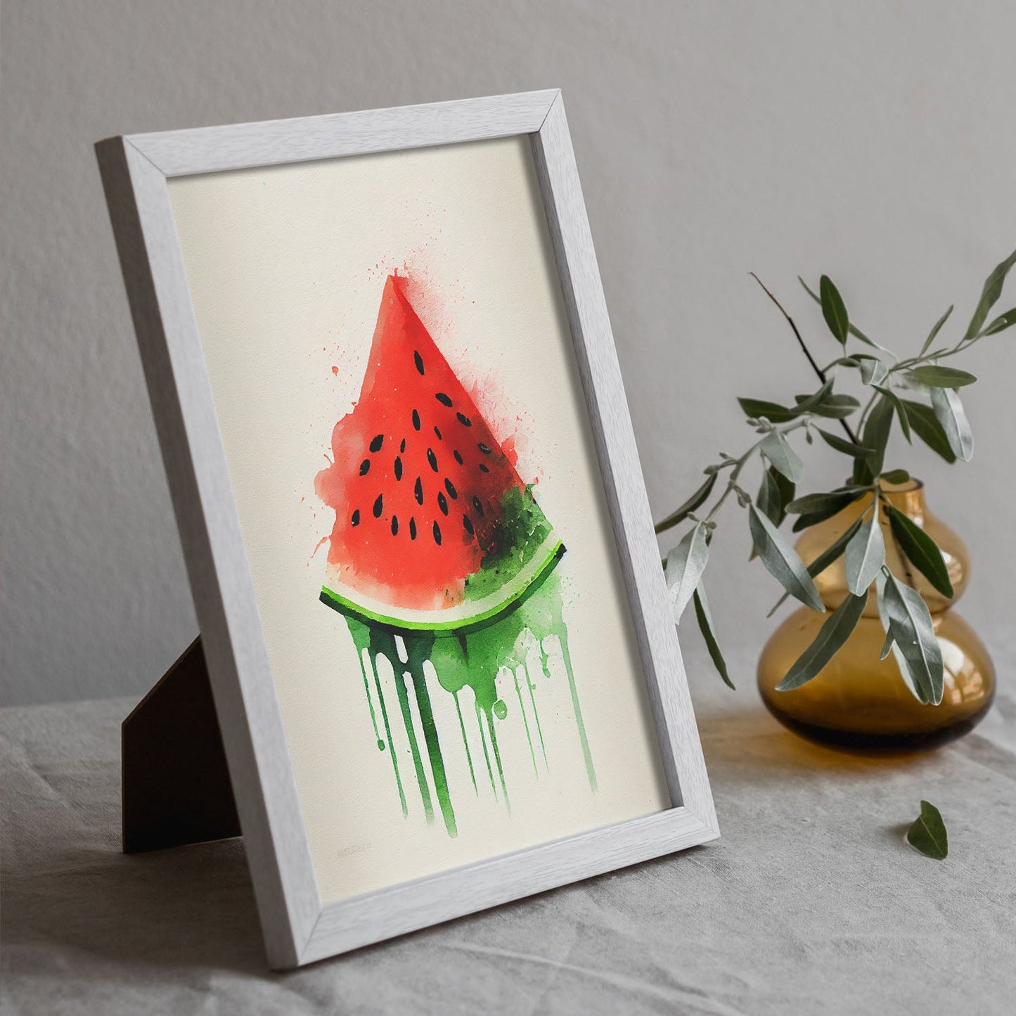 Nacnic minimalist Watermelon_1. Aesthetic Wall Art Prints for Bedroom or Living Room Design.-Artwork-Nacnic-A4-Sin Marco-Nacnic Estudio SL