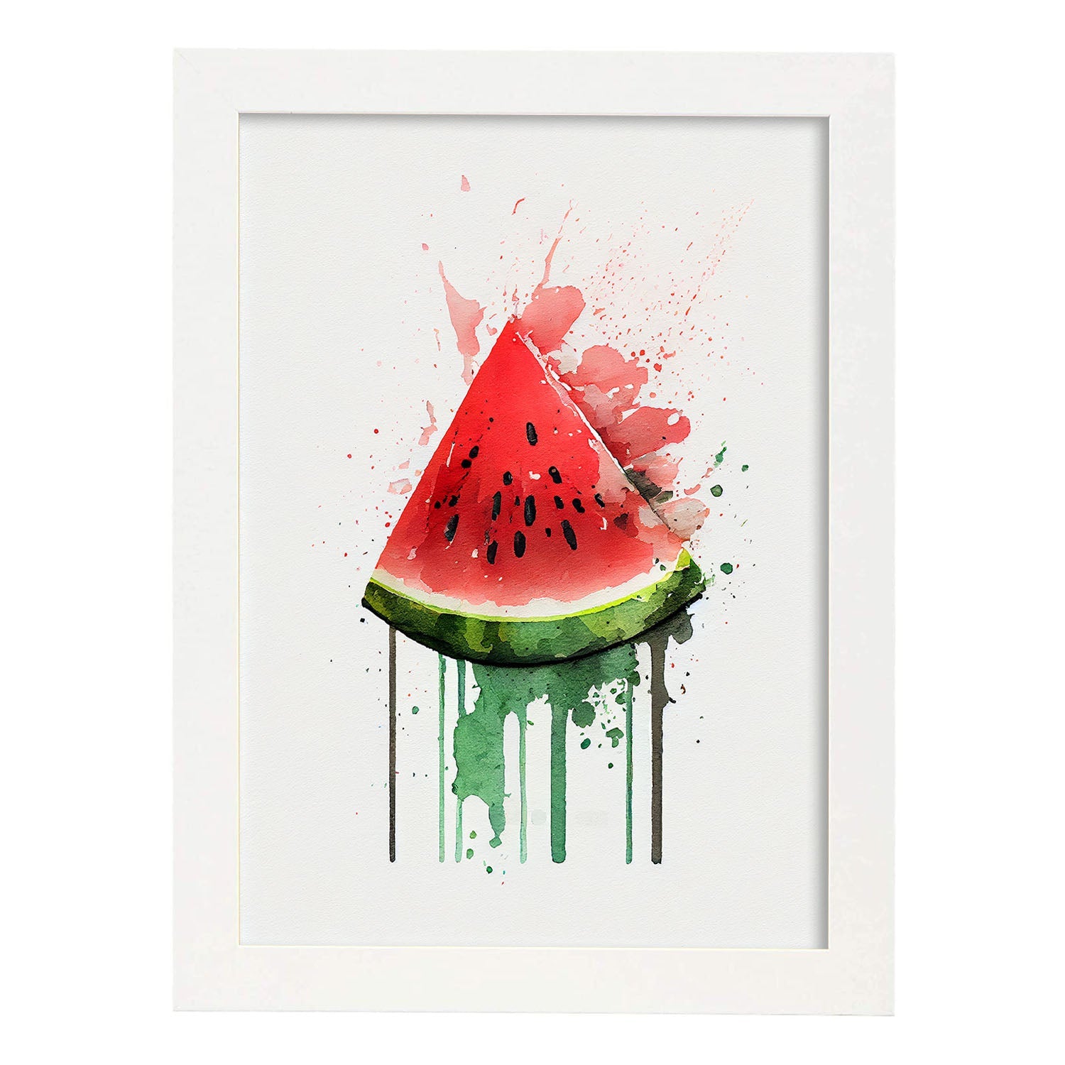 Nacnic minimalist Watermelon_2. Aesthetic Wall Art Prints for Bedroom or Living Room Design.-Artwork-Nacnic-A4-Marco Blanco-Nacnic Estudio SL