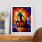 Nacnic Moulin Rouge Paris France Pintura al óleo de pinceladas. Estampados de arte de pared estético para el diseño de dormitorio o sala de estar.-Artwork-Nacnic-Nacnic Estudio SL