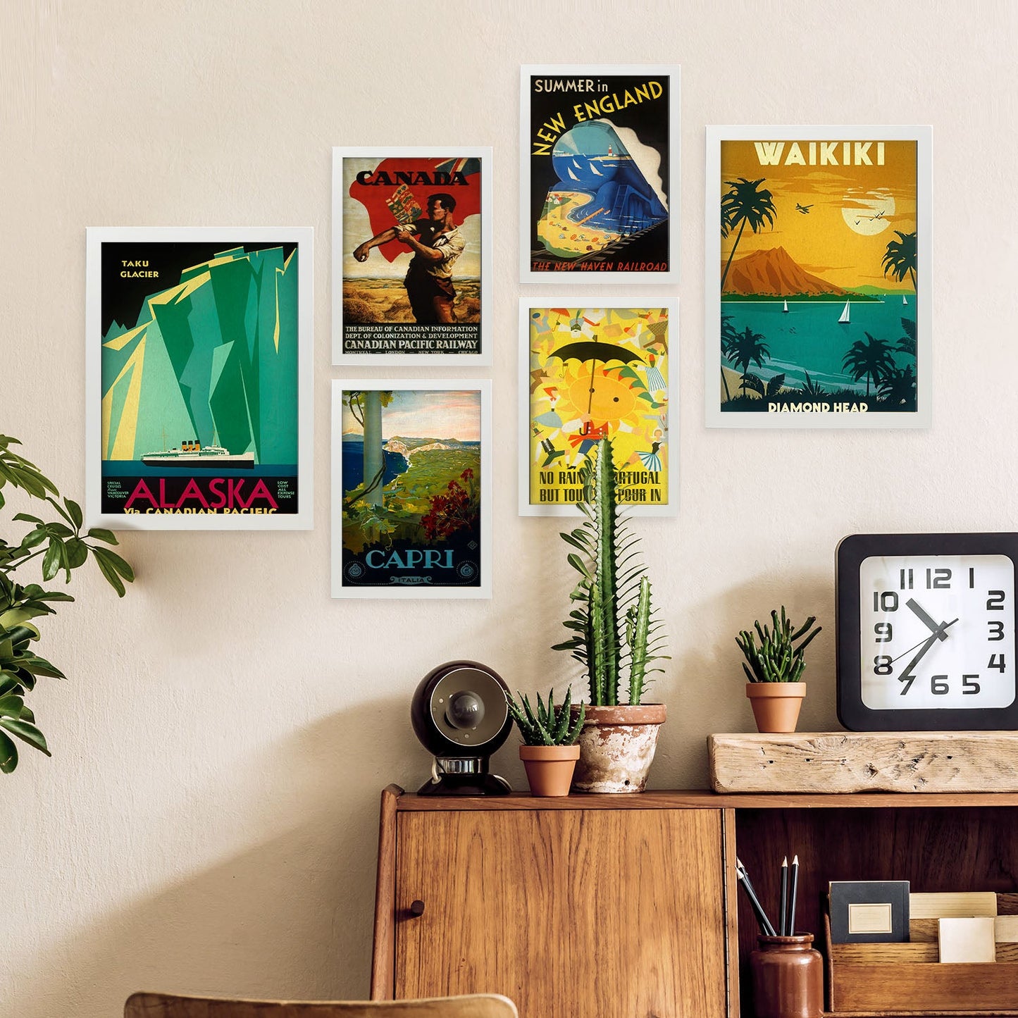 Nacnic paises mix 3. Aesthetic Wall Art Prints for Bedroom or Living Room Design.