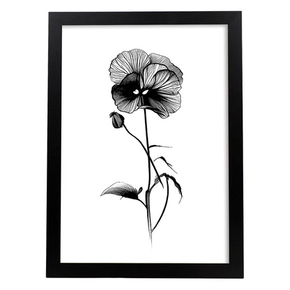 Nacnic Láminas Minimalistas de Arte Lineal Pansy