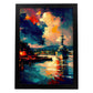 Nacnic Pearl Harbor Honolulu Oahu Hawaii USA Pintura al óleo b. Estampados de arte de pared estético para el diseño de dormitorio o sala de estar.-Artwork-Nacnic-A4-Sin marco-Nacnic Estudio SL