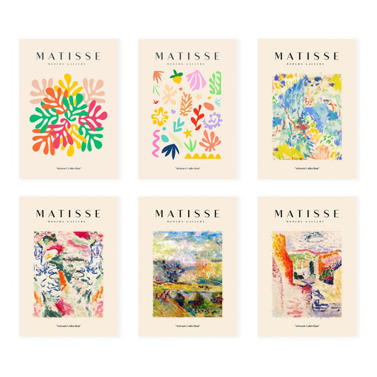 Set de 6 Láminas Artísticas de Matisse Modelo Paisajes Nacnic para Decoración de Interiores