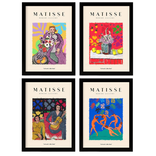 Nacnic Set of 4 Matisse Events.-Artwork-Nacnic-Nacnic Estudio SL