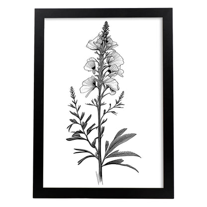 Lámina Minimalista Nacnic de Antirrhinum