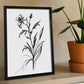 Láminas Minimalistas de Nacnic Spiderwort en Arte Lineal