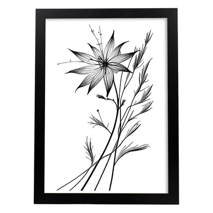 Lamina Minimalista Nacnic Estrella de Belén en Arte Lineal