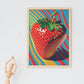 Lámina Nacnic Pop Art de Fresa para Dormitorio