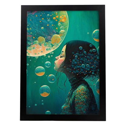 Nacnic submarino supranaturalista Cinemático Caprichado LIF 2. estampados de arte estético de pared para el diseño de dormitorio o sala de estar.-Artwork-Nacnic-A4-Sin marco-Nacnic Estudio SL