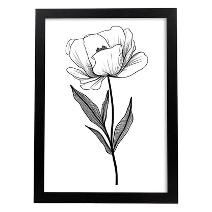 Lámina Minimalista de Tulipas Nacnic
