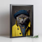 Nacnic un gato tipo chartreux vestido con ropa humana t. Estampados de arte de pared estético para el diseño de dormitorio o sala de estar.-Artwork-Nacnic-Nacnic Estudio SL