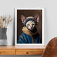 Nacnic un gato tipo cornish rex vestido con ropa humana. Estampados de arte de pared estético para el diseño de dormitorio o sala de estar.-Artwork-Nacnic-Nacnic Estudio SL
