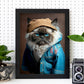 Nacnic un himalaya tipo gato vestido con ropa humana t. Estampados de arte de pared estético para el diseño de dormitorio o sala de estar.-Artwork-Nacnic-Nacnic Estudio SL