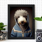 Nacnic Un perro Terrier de tipo perro vestido de humano. Estampados de arte de pared estético para el diseño de dormitorio o sala de estar.-Artwork-Nacnic-Nacnic Estudio SL