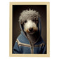Nacnic Un perro Terrier de tipo perro vestido de humano. Estampados de arte de pared estético para el diseño de dormitorio o sala de estar.-Artwork-Nacnic-A3-Marco Madera clara-Nacnic Estudio SL