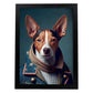 Nacnic Un perro Terrier de tipo perro vestido de humano. Estampados de arte de pared estético para el diseño de dormitorio o sala de estar.-Artwork-Nacnic-A4-Sin marco-Nacnic Estudio SL