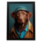 Nacnic un perro tipo perro Chesapeake Bay Retriever vestido 2. estampados de arte estético de pared para el diseño de dormitorio o sala de estar.-Artwork-Nacnic-A4-Sin marco-Nacnic Estudio SL