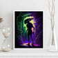 Nacnic una escena de película de la figura dinámica de estilo alienígena Pixar. Estampados de arte de pared estético para el diseño de dormitorio o sala de estar.-Artwork-Nacnic-Nacnic Estudio SL