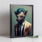 Nacnic una hiena vestida con ropa humana. Estampados de arte de pared estético para el diseño de dormitorio o sala de estar.-Artwork-Nacnic-Nacnic Estudio SL