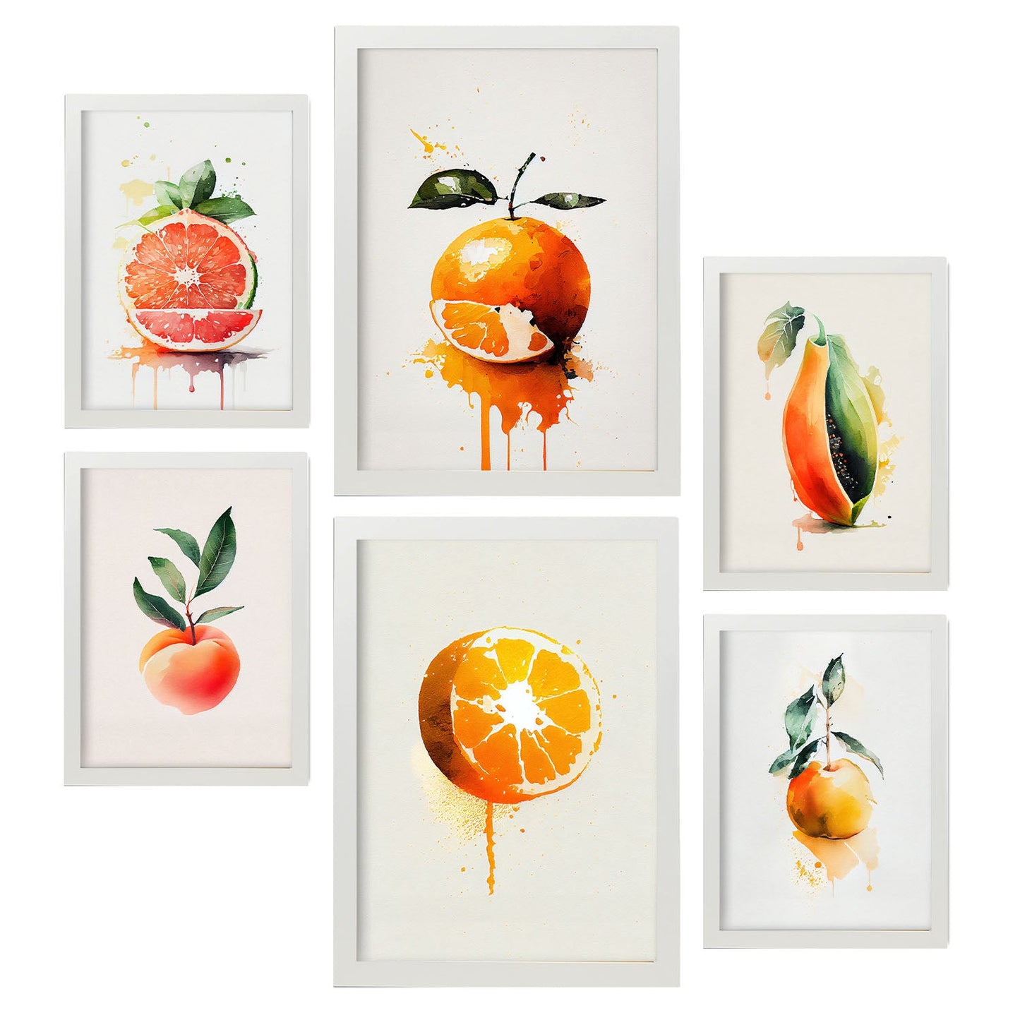 Nacnic Watercolor Fruits Set_10. Aesthetic Wall Art Prints for Bedroom or Living Room Design.