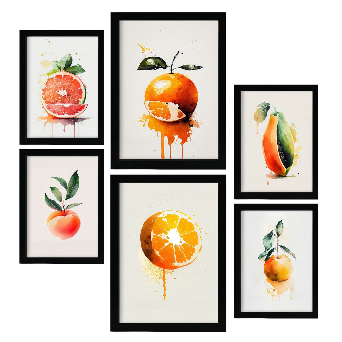 Nacnic Watercolor Fruits Set_10. Aesthetic Wall Art Prints for Bedroom or Living Room Design.